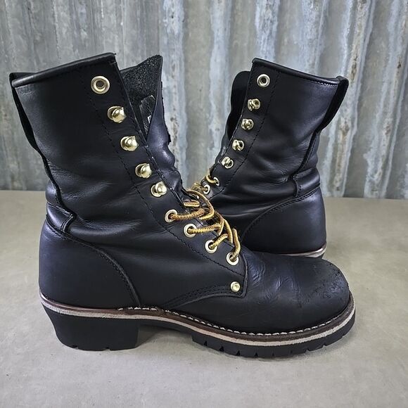 Georgia Boot Steel Toe Logger Work Boots Mens Size 8.5M Black Leather G8320 main image 13